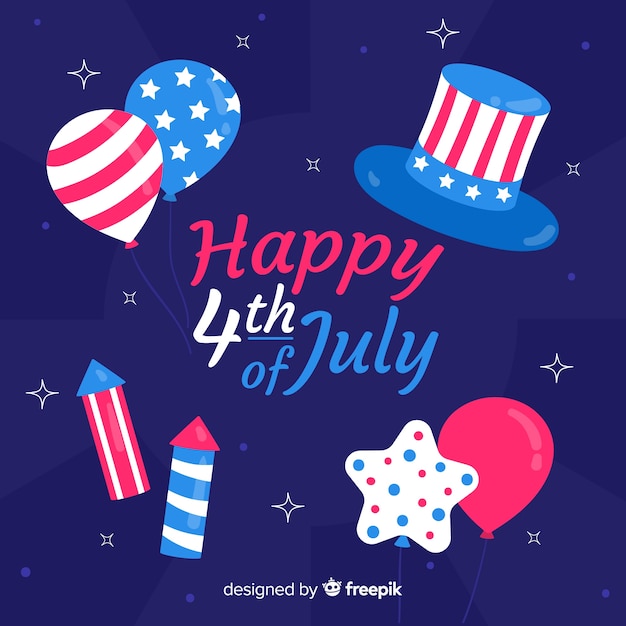 Free Vector Fourth Of July