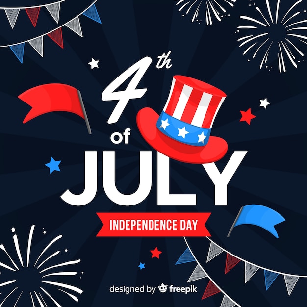 Free Vector | Fourth of july