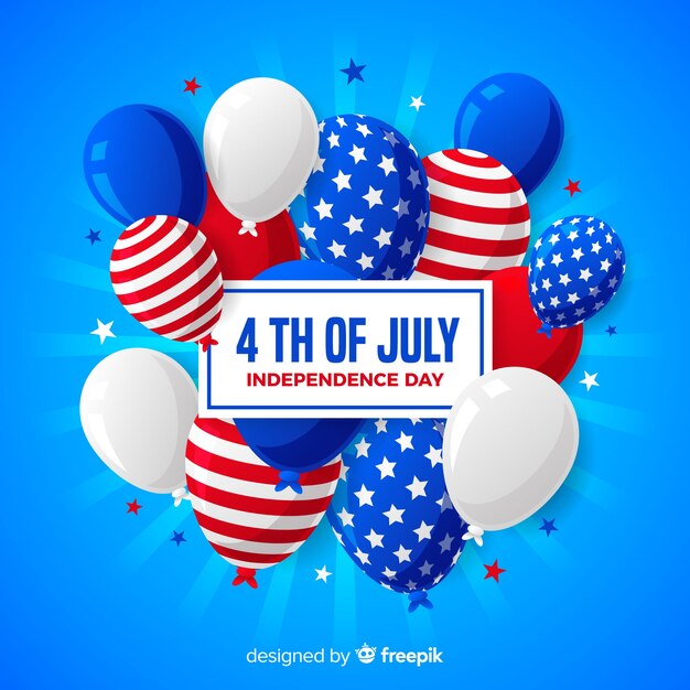 Free Vector | Fourth of july