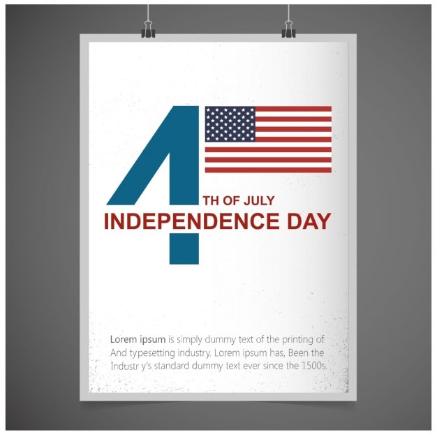 Fourth of july usa independence day greeting
card
