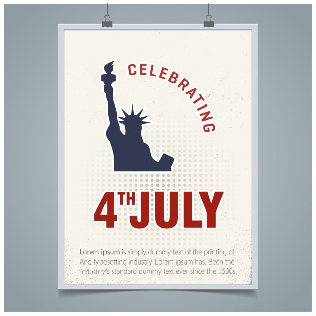 Fourth of july usa independence day greeting
card