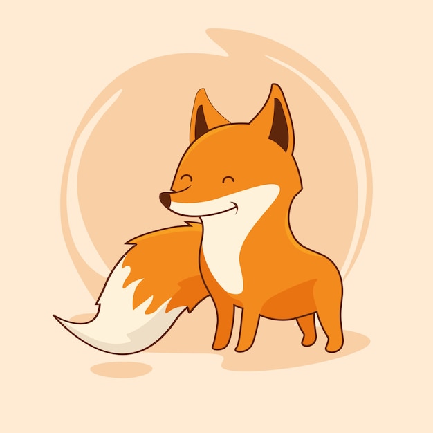 Premium Vector | Fox cartoon animal character cute red fox kawaii