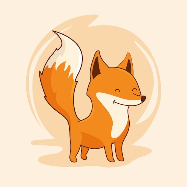 Premium Vector | Fox cartoon cute animal kawaii