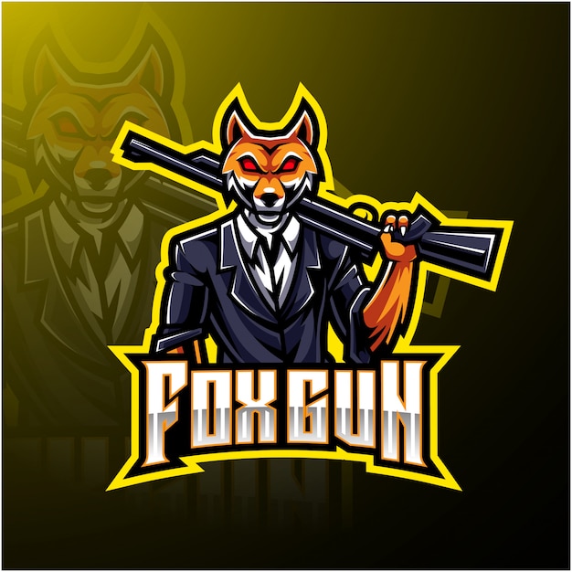 Download Free Fox Gun Esport Logo Premium Vector Use our free logo maker to create a logo and build your brand. Put your logo on business cards, promotional products, or your website for brand visibility.