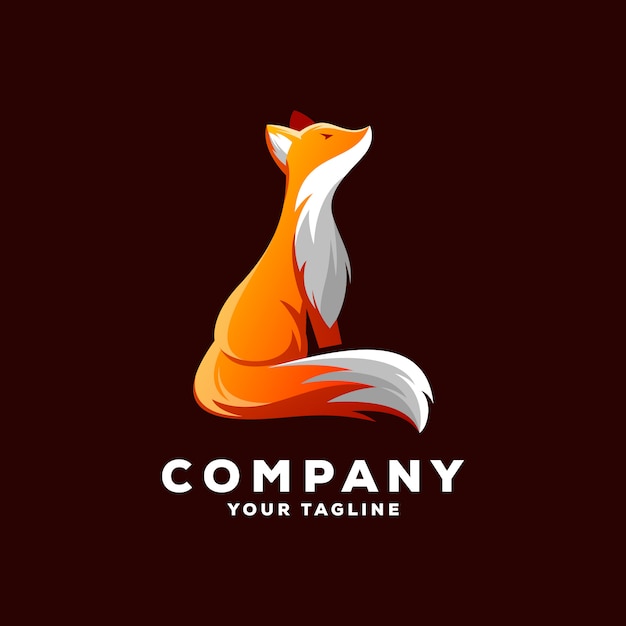 Fox logo vector | Premium Vector