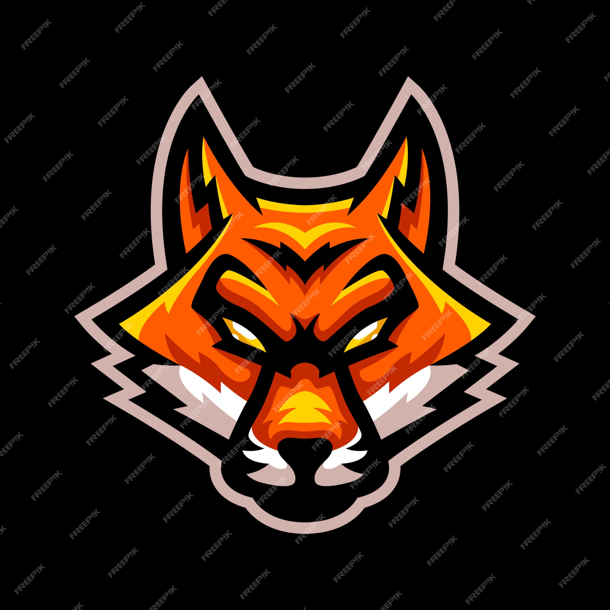 Premium Vector | Fox sport mascot logo