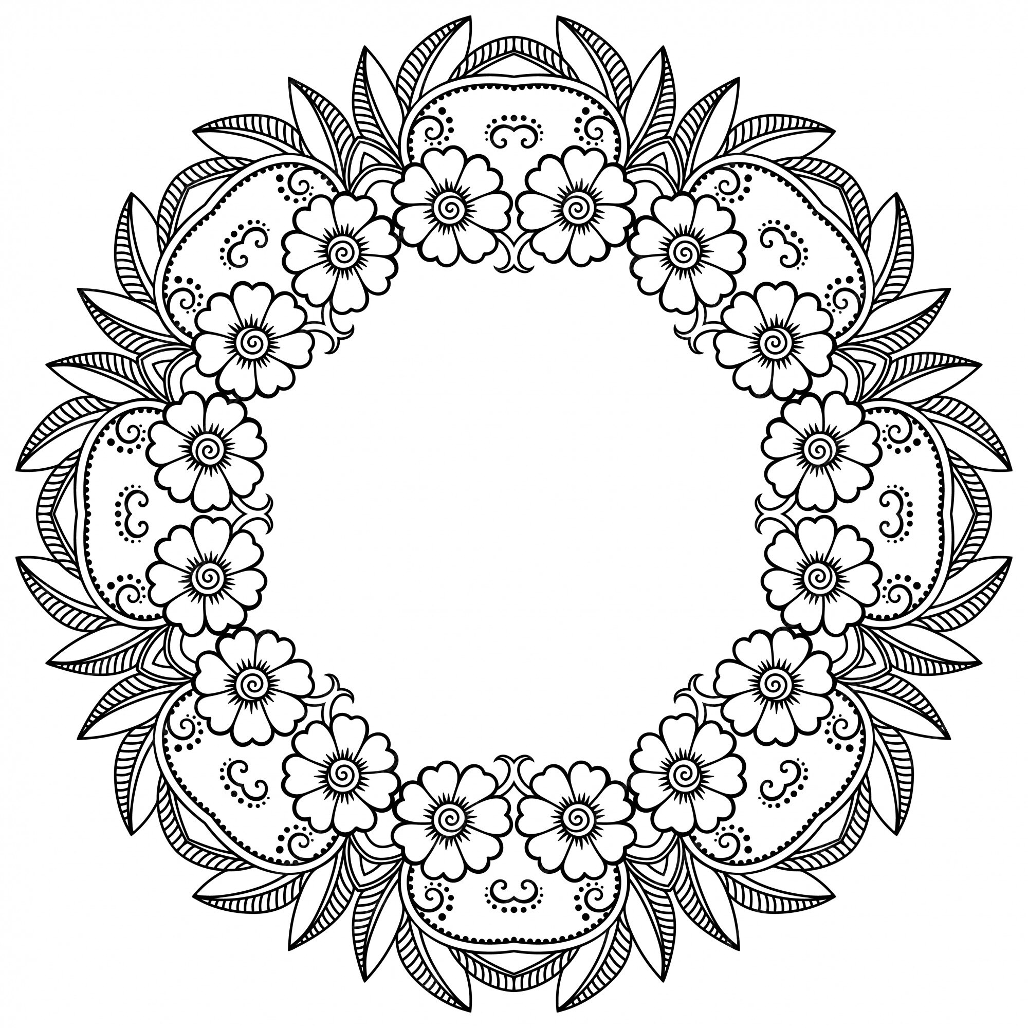 Premium Vector | Frame in eastern tradition. stylized decorative ...