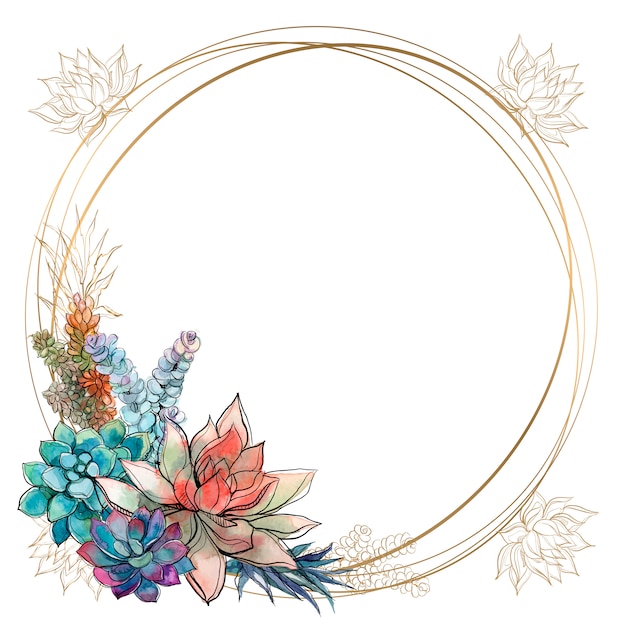 Free Free 271 Round Flower Frame Svg SVG PNG EPS DXF File