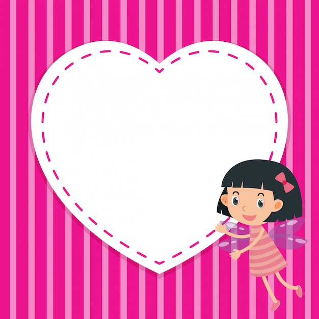 Download Free Frame Template With Girl And Heart Premium Vector Use our free logo maker to create a logo and build your brand. Put your logo on business cards, promotional products, or your website for brand visibility.