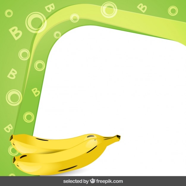 Frame with bananas Vector | Free Download