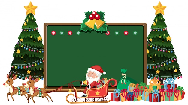 Premium Vector | Frame with christmas theme for greeting card