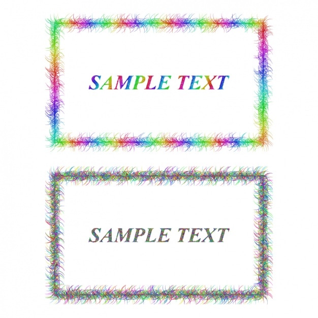 Free Vector | Frames with rainbow colors