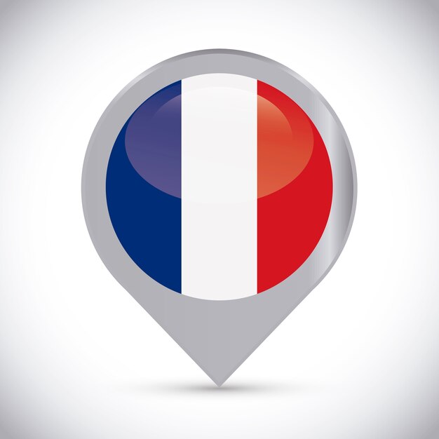 Premium Vector France Flag Design