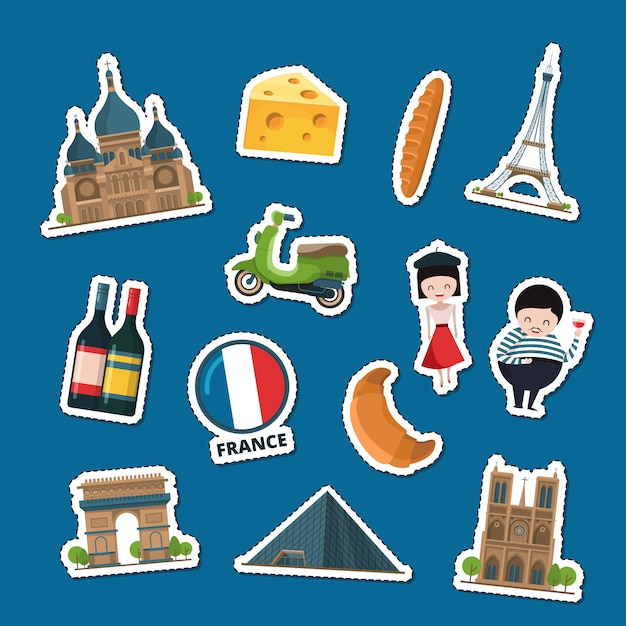 travel to france uk sticker