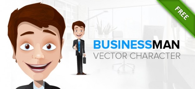Free businessman vector character
