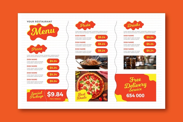 Horizontal Menu Templates Free Download