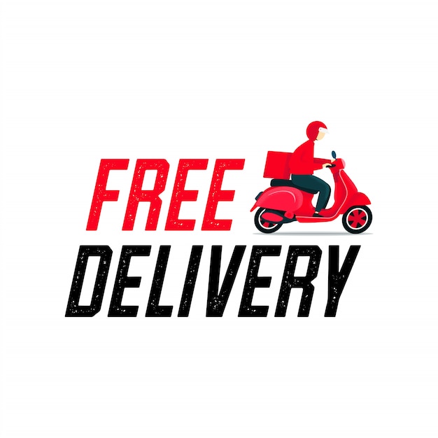 Download Food Free Home Delivery Logo PSD - Free PSD Mockup Templates