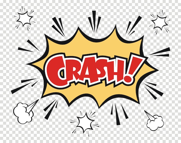 premium-vector-freehand-drawn-comic-speech-bubble-cartoon-word-crash