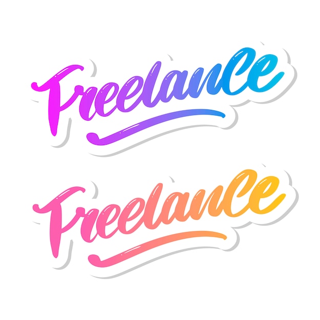 Download Free Freelance Modern Hand Lettering Set Premium Vector Use our free logo maker to create a logo and build your brand. Put your logo on business cards, promotional products, or your website for brand visibility.