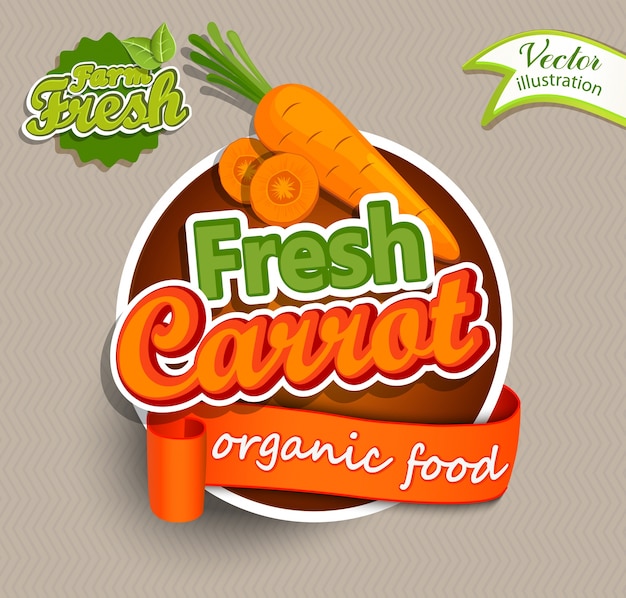 Download Free Fresh Carrot Logo Premium Vector Use our free logo maker to create a logo and build your brand. Put your logo on business cards, promotional products, or your website for brand visibility.