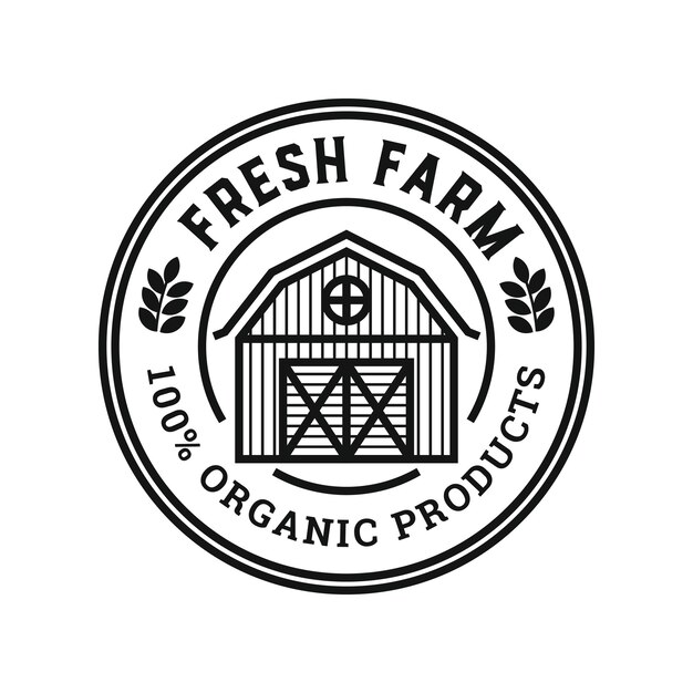Download Free Fresh Farm Organic Products Badge Premium Vector Use our free logo maker to create a logo and build your brand. Put your logo on business cards, promotional products, or your website for brand visibility.