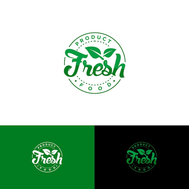 Premium Vector | Fresh food logo template