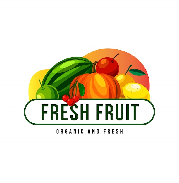 Download Free Fresh Fruit Logo Design For Mascot Premium Vector Use our free logo maker to create a logo and build your brand. Put your logo on business cards, promotional products, or your website for brand visibility.