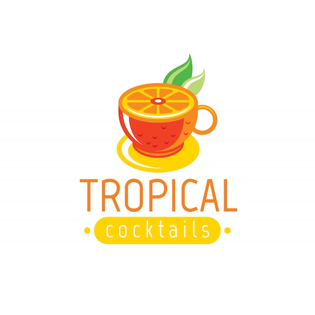 Download Free Fresh Juice And Cocktail Logo With Orange Drink In Cup With Leaves Use our free logo maker to create a logo and build your brand. Put your logo on business cards, promotional products, or your website for brand visibility.