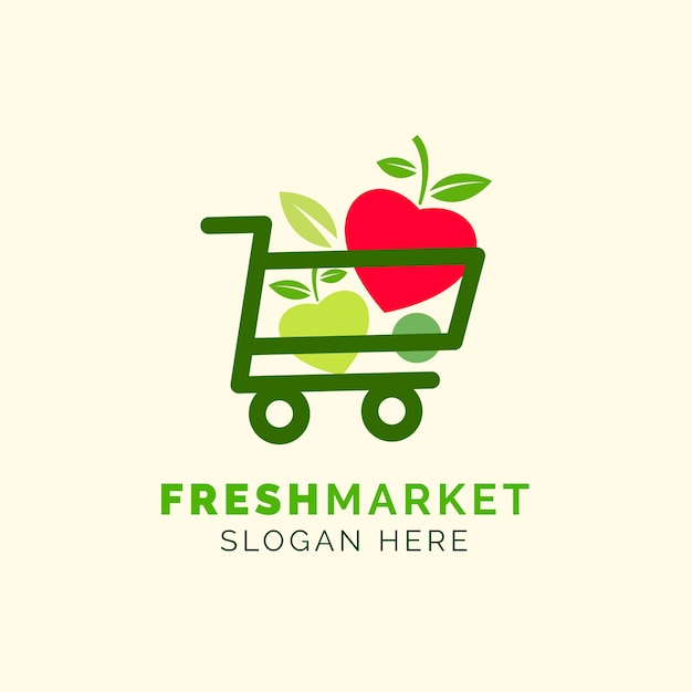 Fresh market business company logo | Free Vector