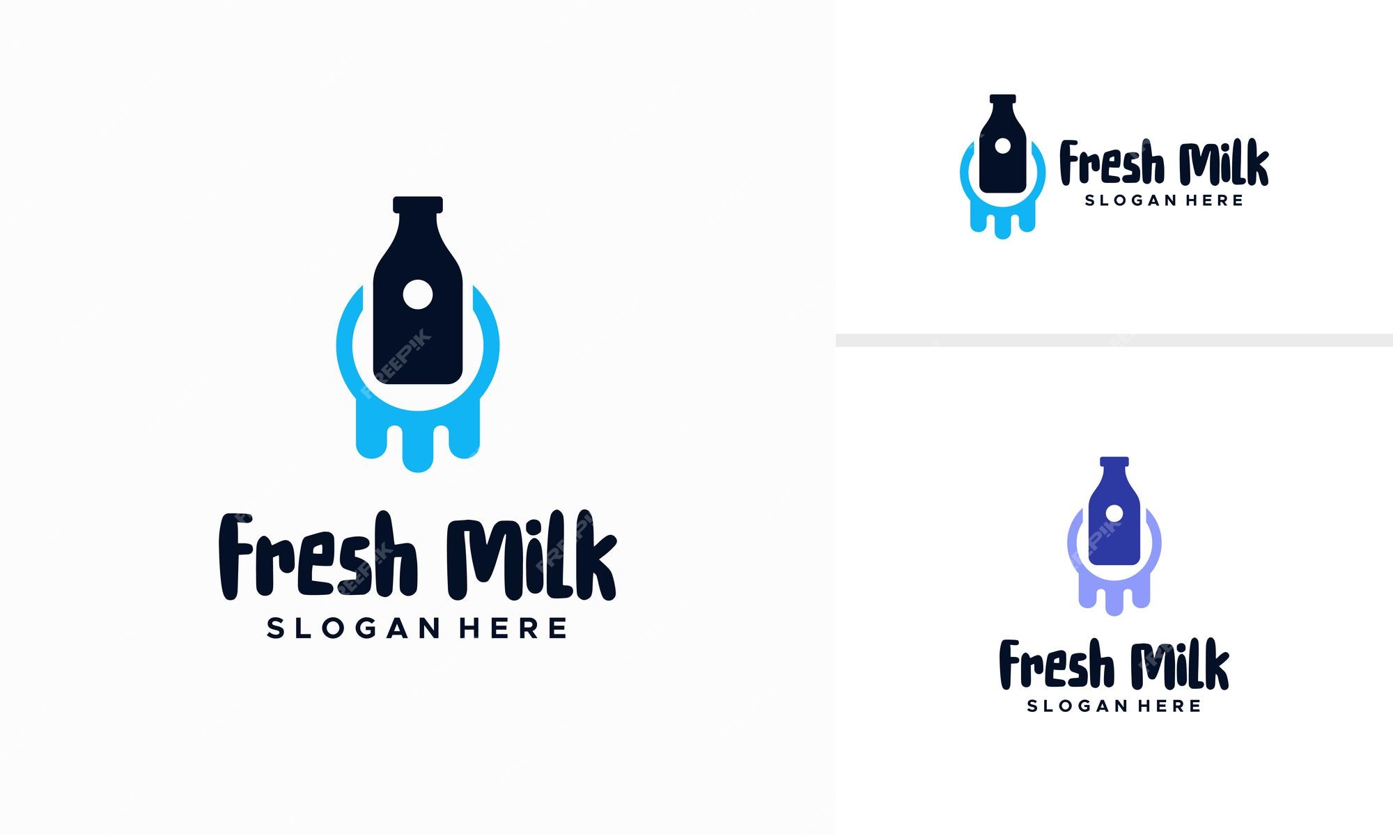 Premium Vector | Fresh milk logo designs concept vector, healthy milk ...