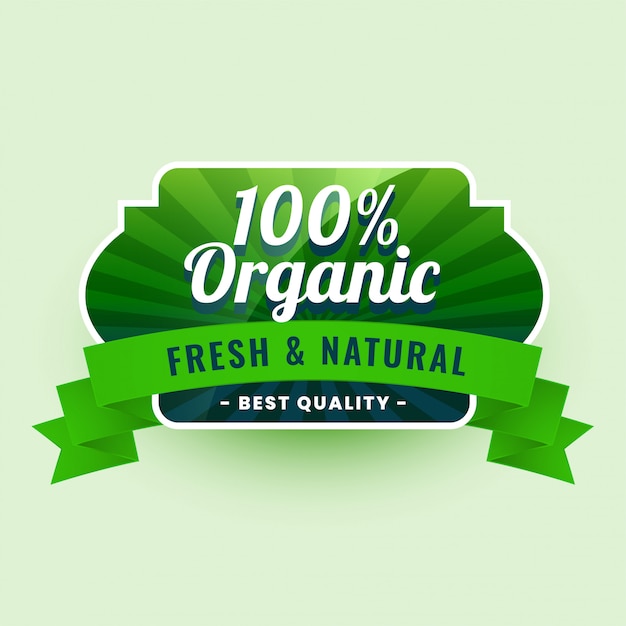 Download Free Download This Free Vector Fresh And Natural 100 Organic Food Use our free logo maker to create a logo and build your brand. Put your logo on business cards, promotional products, or your website for brand visibility.