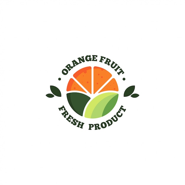 Download Free Fresh Orange Fruit Logo Premium Vector Use our free logo maker to create a logo and build your brand. Put your logo on business cards, promotional products, or your website for brand visibility.