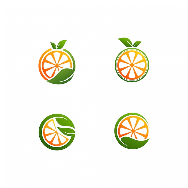 Download Free Fresh Orange With A Leaf Vector Logo Premium Vector Use our free logo maker to create a logo and build your brand. Put your logo on business cards, promotional products, or your website for brand visibility.