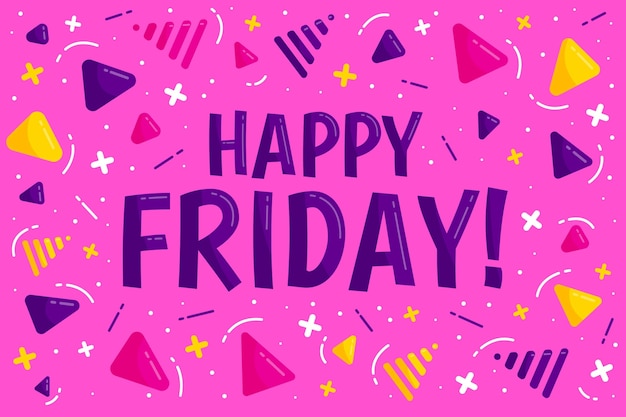 Free Vector | Friday background with greeting