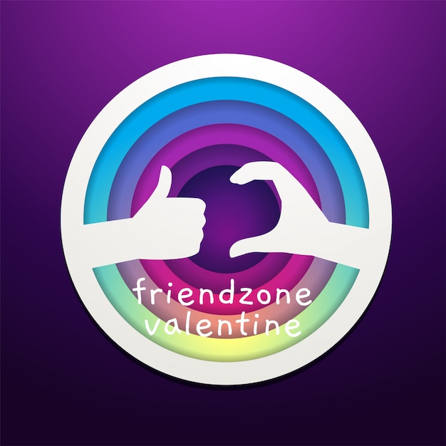 Download Free A Friend Zone Sign From A Hand S Gesture Premium Vector Use our free logo maker to create a logo and build your brand. Put your logo on business cards, promotional products, or your website for brand visibility.