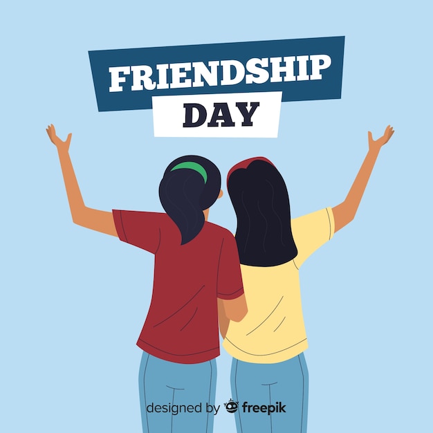 Download Free Friendship Day Flat Design Background Free Vector Use our free logo maker to create a logo and build your brand. Put your logo on business cards, promotional products, or your website for brand visibility.