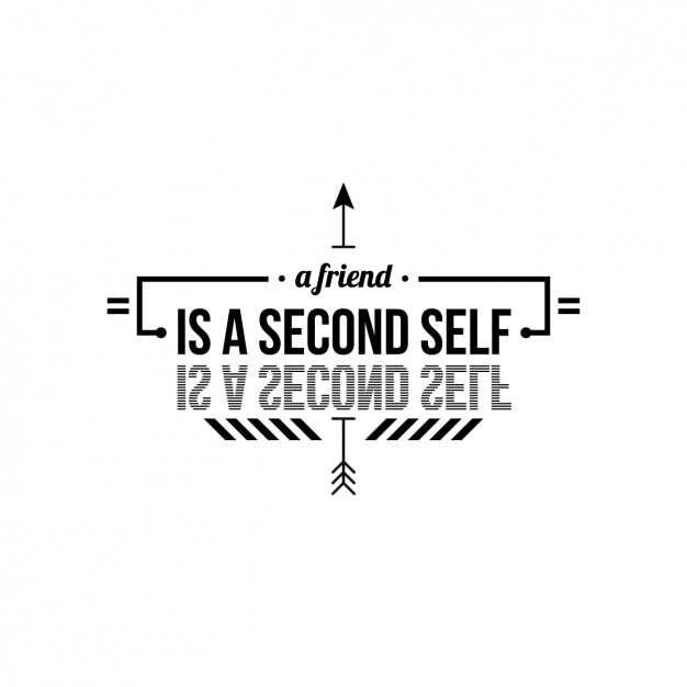 Download Friendship quote design Vector | Free Download
