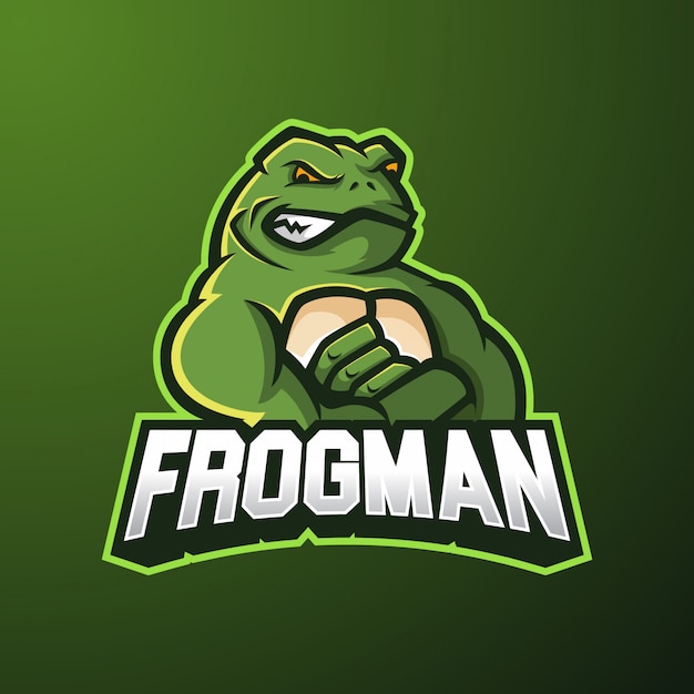 Premium Vector Frogman Mascot Esport Logo