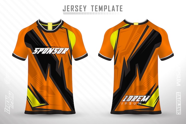 Premium Vector | Front back tshirt design sports design for football ...