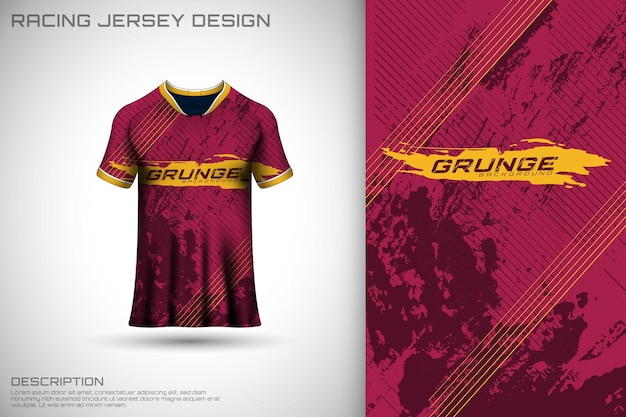 Premium Vector | Front racing shirt design sports design for racing ...