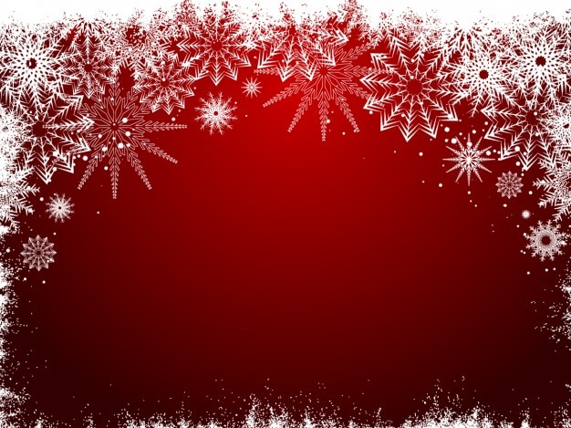 Frozen red christmas background Vector | Free Download