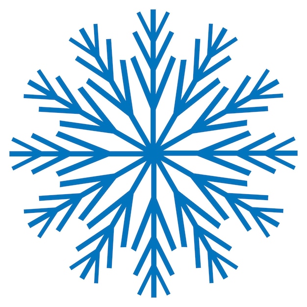 Premium Vector | Frozen silhouette of crystal snowflake for winter ...