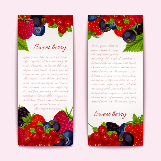 Fruit banners collection