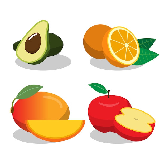 Free Vector | Fruit design collection