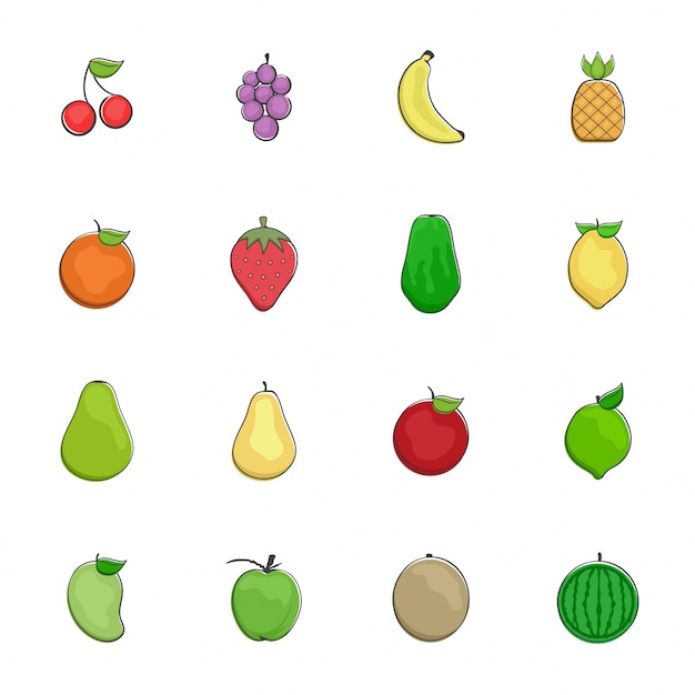 Fruit icon Vector | Premium Download