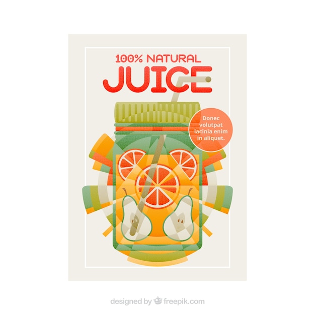 Fruit juice poster