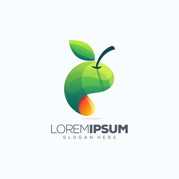 Download Fruit logo design vector illustration Vector | Premium Download