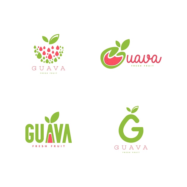 Premium Vector | Fruit logo set