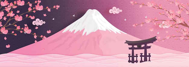 Download Free Fuji Mountain Landmarks Of Japan In Paper Cut Style Premium Vector Use our free logo maker to create a logo and build your brand. Put your logo on business cards, promotional products, or your website for brand visibility.