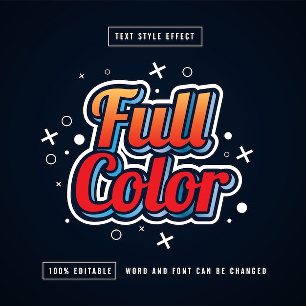 Download Free Full Color Text Effect Free Vector Premium Vector Use our free logo maker to create a logo and build your brand. Put your logo on business cards, promotional products, or your website for brand visibility.